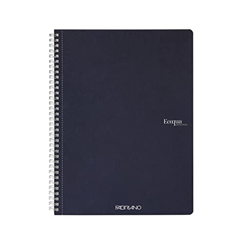 Cahier à spirales bleu marine Fabriano et la tradition papetière