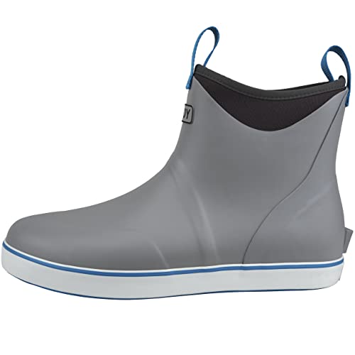 Image of Buoy Boots Men's Waterproof Rubber Fishing & Deck Boots, Ankle Rain Boots | Rubber Construction, Neoprene Lining, EVA Foam Insole, Slip-Resistant Non-Marking Outsole for Fishing, Boating & Wet Decks