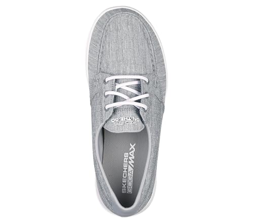 Image of Skechers womens Go Walk Lite - 136070 Boat Shoe, Grey, 12 US