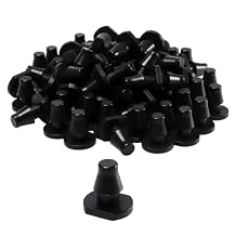 100PCS 1/4 Inch Barbed End Plugs Drip Irrigation Fittings Drip Line Connectors For 1/4 Inch Irrigation Tubing Garden Watering System BLACK