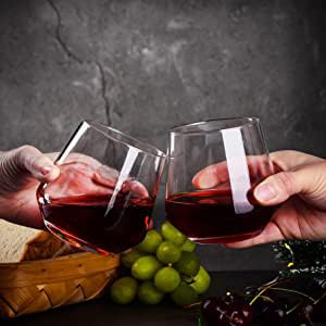 Image of Italian Premium Whiskey Glasses Set of 6 | 370ML Old Fashioned Scotch Glass | Imported Tumblers for Bourbon Wine Cognac Cocktail | Best Gift for Whisky Lovers (d.panga .$., 6)