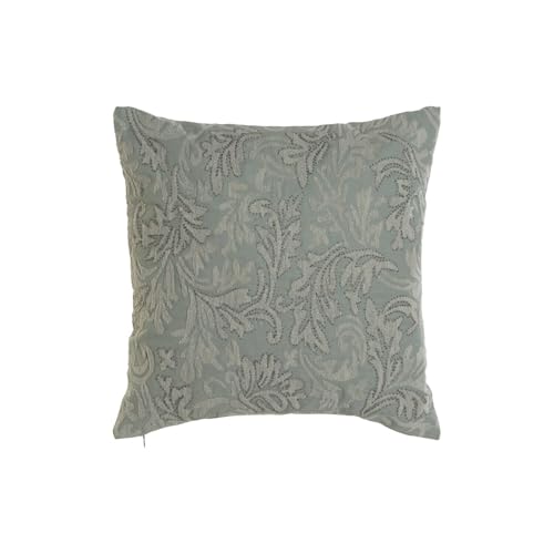 Coussin floral vert en coton 50x50 pour décoration salon - 2