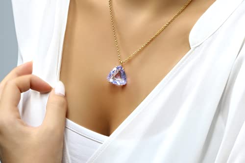 Collier de tanzanite en or Anemone : un bijou artisanal d'exception