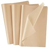 NEBURORA 100 Sheets Kraft Tissue Paper for Gift Bag 20x14 Inches Wrapping Tissue Paper Bulk Brown Decorative Art Paper for DIY Crafts Birthday Weddings Holiday Christmas Party Decor