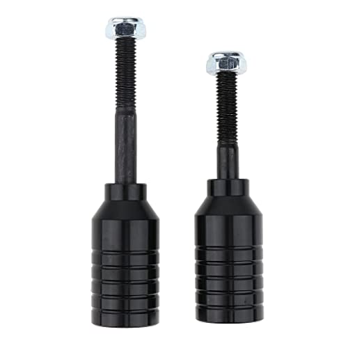 Clavijas de aleación de aluminio con ejes de acero al carbono negro para bicicleta