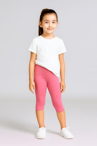 Image of CHARM N CHERISH Girls Cotton 3 /4th Leggings Pack of 1
