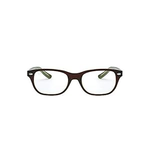 Ray-Ban 0RY 1555 3665 46 Lunettes de Soleil, Marron (Topo Brown on Green Fluo), Mixte Enfant
