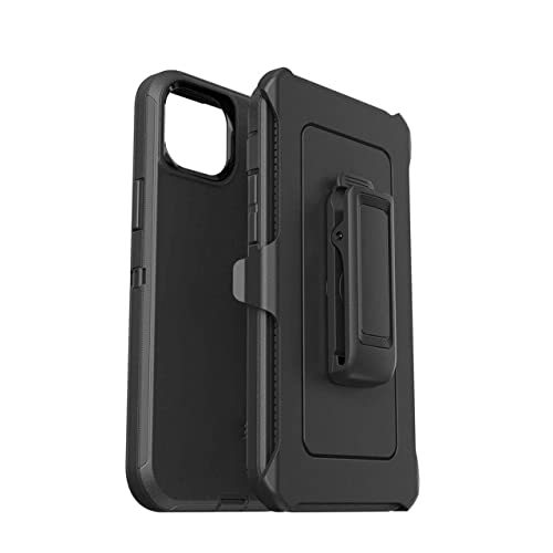 Supuul Defender Case for iPhone 14 Plus Triple Layer Defense for iPhone 14 Plus Case SCREENLESS Edition Belt Clip Holster Black 6.7 Inch