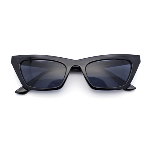 SA106 Womens 80s Squared Cat Eye Sunglasses