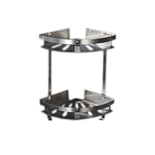 Étagère d'angle de salle de bain sans perçage pour douches encombrées (x2)