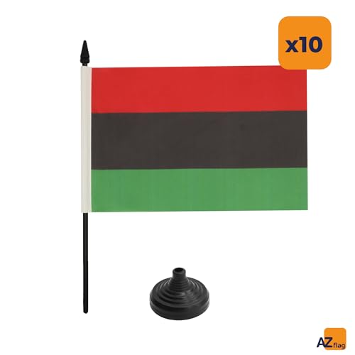 Drapeau table afro-américain 21x14 petit drapeau de bureau africain américain