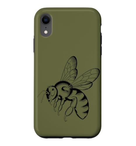 �~�j�}���ȃn�`�̉�U�w�I���C���C���X�g �͂��݂� �X�}�z�P�[�X iPhone XR �p