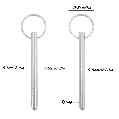 Pasadores DanziX de 61 mm efectivos para plegar toldos de barcos 4