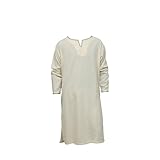 Viking Tunic for men | Perfect tunic for gift for Cosplay, Costume, Reenactment Renaissance Medieval Costume Set LARPing SCA (Natural, XL/XXL)
