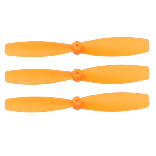 MECCANIXITY 3 Set 55mm/2 Inch Mini Propellers, Special Props Central Axis 1MM for RC Aircraft Lightweight Drones Mini Quadcopter Accessories, Orange