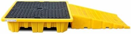 Modular Spill Containment Pallet for Drums - Heavy-Duty 80x15x120cm Spill Control Solution, Perfect for Industrial & Lab Use, Efficient Spill Management System
