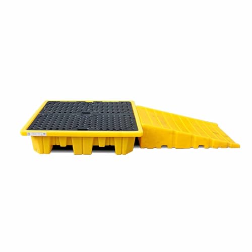 Leak-Proof Pallet Slopes Modular Spill Platform Ramp Or Loading Dock, Driveway, for Industrial Safety & Control. Spill Containment Pallet(80x30x120cm)