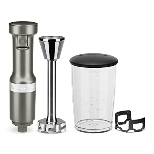 KitchenAid Variable Speed Corded Hand Blender KHBV53, Contour Silver image 4