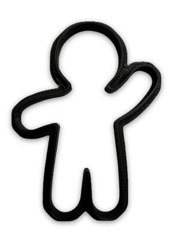 Waving Gingerbread Man Cookie Cutter With Easy To Push Design (4 Inch) #TOP4