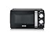 SEVERIN 2-in-1 Mikrowelle mit Grill 700 W, 900 W Grill, Grillofen mit 9 Automatikprogrammen, Mikrowelle mit Grillrost und Drehteller, schwarz / Edelstahl, MW 7781