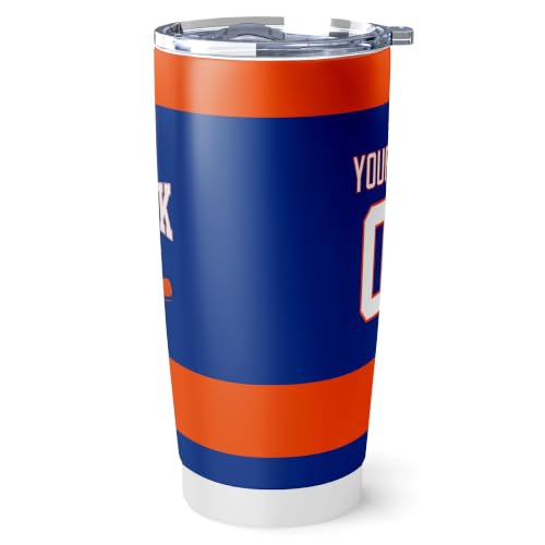Image of ANTKING New York Tumbler 20oz Custom Name Number Travel Mug Gifts | Stainless Steel Insulated Coffee Cup for Men Women