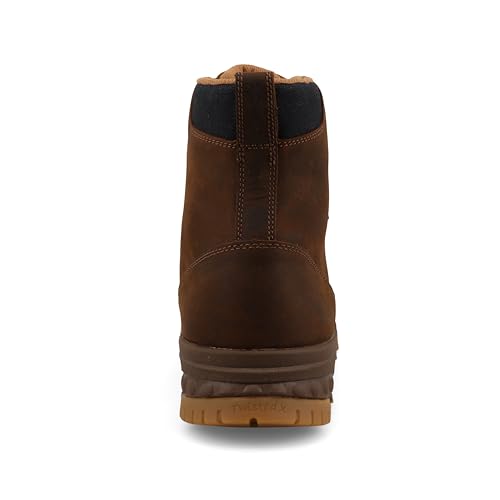 Twisted X Men's 6" Work Boot, Moc Toe Nano Toe with CellStretch3