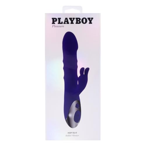 PLAYBOY SENSITIVE Nouveau PLAYBOY Pleasure Hop to It Vibromasseur Rabbit Rechargeable en Silicone Ă Double Stimulation - Acai