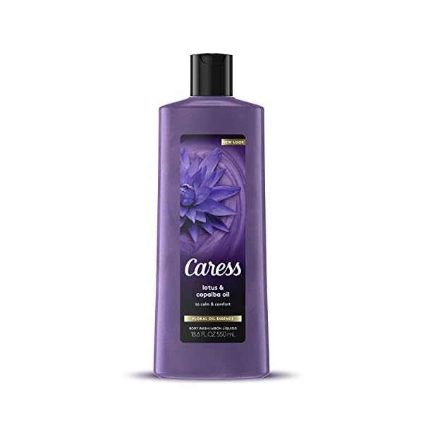 Caress Body Wash To Calm & Comfort Lotus & Copaiba Oil With Floral Oil Essence 18.6 Fl oz
