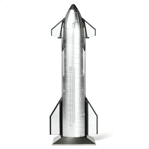 QIYUMOKE 1/200 Starship Rocket Model for SpaceX Dragon Spacecraft Model Rockets for Adlut with Stand NASA Static Starship Models for Space Enthusiasts Gift or Desktop Display(10.43 L)