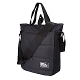 Eddie Bauer Ripstop Nylon Puffer Day Tote Bag, Everyday Carry Tote, Travel, Vacation - 7L, Carbon