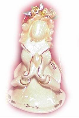 Christmas 2002 Angel Ornament - Clayworks38; Blue Sky