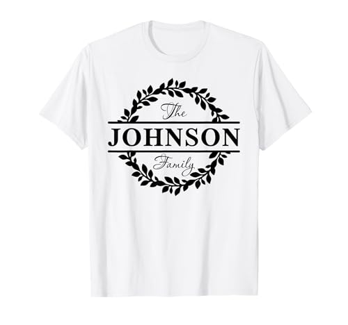 The Johnson Family Nachname Holiday Group Matching T-Shirt