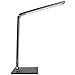 Newhouse Lighting NH-LEDMAS-B 10W Modern LED Adjustable Desk Lamp with Color Temperature Change, Dimming and USB Charging, Black