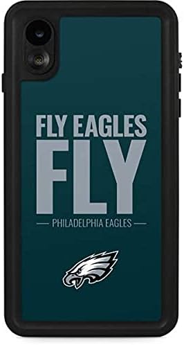 Skinit Waterproof Phone Case Compatible with iPhone XR - Officially Licensed NFL Philadelphia Eagles Team Motto Design Teal