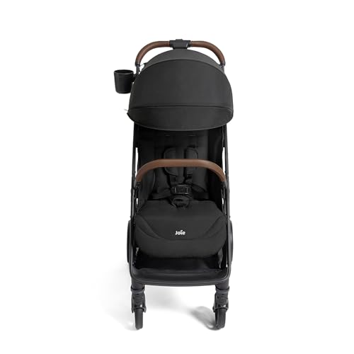 Image of Joie Baby, Nutmeg Compact Travel Stroller, Lightweight Baby Stroller with One‑Hand Fold, Multi‑Position Recline, Smooth Ride Suspension(Shale)