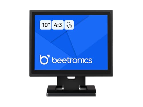 Image of Beetronics 10 Inch Touchscreen Monitor | Full HD 1080p | 10TSV7M - Industrial-Grade, Professional 10-Point Multi Touch Display for PC, Mac, Linux - HDMI, DisplayPort, USB-C, VGA Inputs