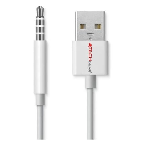 TECHGEAR USB Cable for iPod Shuffle 3rd and 4th Gen Cover