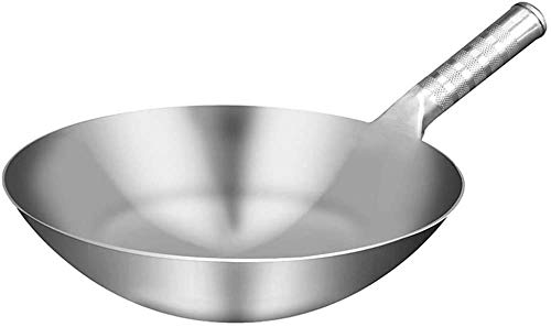 Wok tradicional de acero inoxidable 36 cm miniatura 1
