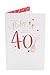 UK Greetings Tarjeta de 40 aniversario de boda para una pareja especial Imagen de UK Greetings Tarjeta de 40 aniversario de boda para una pareja especial