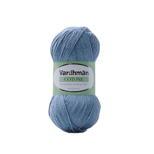Image of Vardhman Cotone Cotton Acrylic Yarn 6 Ply Fine Weight Yarn | Pack-1