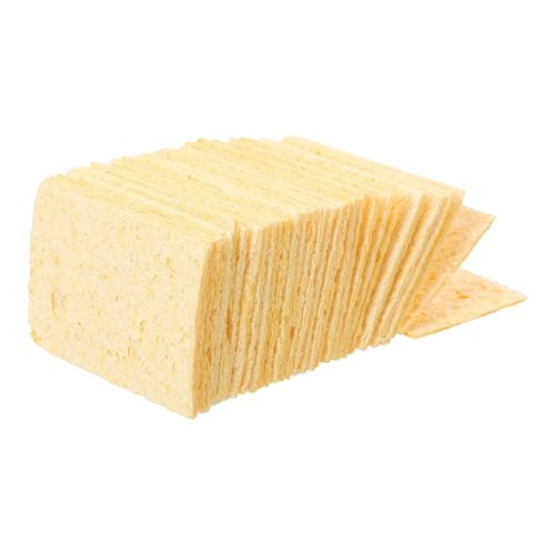 IWOWHERO 30pcs Solder Tip Cleaning Sponge Pads High Temp Welding Cleaning Sponge Pads for Soldering Iron Head