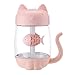 USB Air Humidifier USB Fogger Mist Maker Cute Cat Led Humidifier Air Fan Diffuser Purifier Atomizer Ultrasonic Aroma Essential Oil Humidifier for Office Home Car (B)