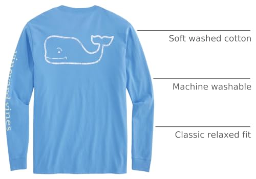 Image of vineyard vines Men's Long Sleeve Vintage Whale Pocket T-Shirt