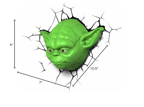 3D Light FX Star Wars Yoda Face 3D Deco LED Wall Light