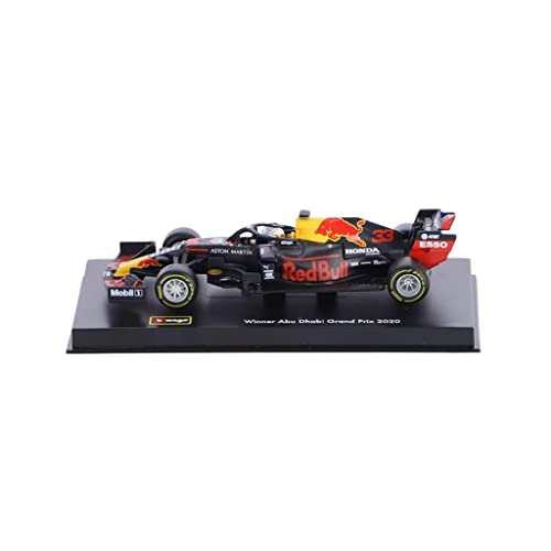 Bburago 18-38053 Compatible with Red Bull Honda RB16, No.33, Aston Martin Racing, Formula 1, GP Abu Dhabi, with Driver Figure