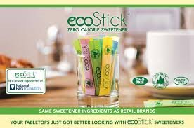 ECOStick Pink Saccharin Sweetener Packet Sticks, 0.5 Gram -- 3000 per case
