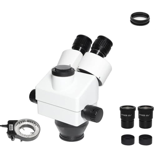 Microscope 3.5X-90X Trinocular Zoom Stereo Microscope Head + VGA 38MP H_DMI USB Microscopio Camera 0.5X cmount Lens for Mobile Phone Repair(3.5-90X no Camera)