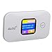 FAUOSWUK Portable WiFi Hotspot, Unlocked 4G/5G Device, 300Mbps Travel Router with SIM Slot LED Display, Supports 10 Devices & 10+Hr Battery for Camping and Travel