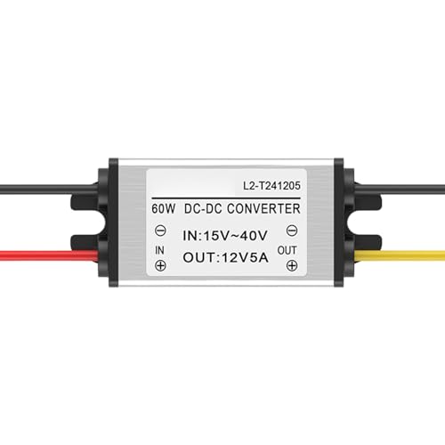 Fuente de alimentación Reductora de para reducción de Voltaje | Adaptador de Corriente Ajustable Variable | Transformador Reductor de 12 voltios, eficiente, Seguro y Compacto | para automoción,