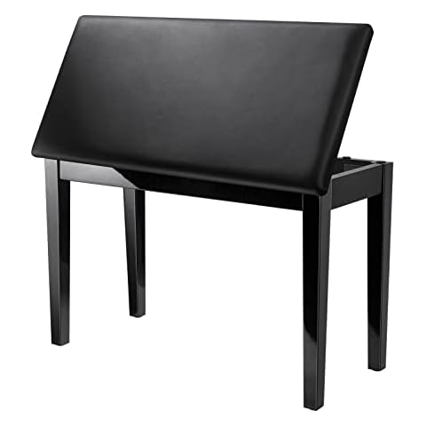 Donner Duet Piano Bench with Storage Cover